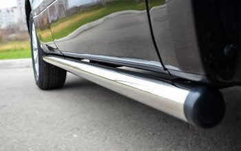 10 099 р. Защита порогов из круглой трубы диаметром 63 мм 3дв. Russtal v2 Suzuki Grand Vitara JT 3 двери 2-ой рестайлинг (2012-2016)  с доставкой в г. Майкоп. Увеличить фотографию 2