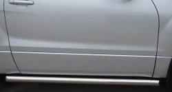 69 999 р. Защита порогов из круглой трубы диаметром 63 мм (3 дв.) Russtal Suzuki Grand Vitara JT 3 двери 2-ой рестайлинг (2012-2016) (Защита порогов с со скосами на торцах (вариант 1))  с доставкой в г. Майкоп. Увеличить фотографию 2