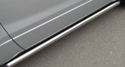 69 999 р. Защита порогов из круглой трубы диаметром 63 мм (3 дв.) Russtal Suzuki Grand Vitara JT 3 двери 2-ой рестайлинг (2012-2016) (Защита порогов с со скосами на торцах (вариант 1))  с доставкой в г. Майкоп. Увеличить фотографию 7
