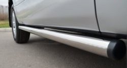 69 999 р. Защита порогов из круглой трубы диаметром 63 мм (3 дв.) Russtal Suzuki Grand Vitara JT 3 двери 2-ой рестайлинг (2012-2016) (Защита порогов с со скосами на торцах (вариант 1))  с доставкой в г. Майкоп. Увеличить фотографию 8