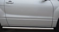 69 999 р. Защита порогов из круглой трубы диаметром 63 мм (3 дв.) Russtal Suzuki Grand Vitara JT 3 двери 2-ой рестайлинг (2012-2016) (Защита порогов с со скосами на торцах (вариант 1))  с доставкой в г. Майкоп. Увеличить фотографию 10