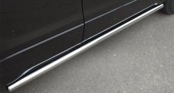 70 999 р. Защита порогов из круглой трубы диаметром 63 мм (5 дв.) Russtal Suzuki Grand Vitara JT 5 дверей 2-ой рестайлинг (2012-2016) (Защита порогов с со скосами на торцах (вариант 1))  с доставкой в г. Майкоп. Увеличить фотографию 6