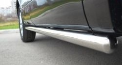 70 999 р. Защита порогов из круглой трубы диаметром 63 мм (5 дв.) Russtal Suzuki Grand Vitara JT 5 дверей 2-ой рестайлинг (2012-2016) (Защита порогов с со скосами на торцах (вариант 1))  с доставкой в г. Майкоп. Увеличить фотографию 7