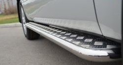 24 649 р. Широкая защита порогов (3 дв.) SLITKOFF Suzuki Grand Vitara JT 3 двери 2-ой рестайлинг (2012-2016)  с доставкой в г. Майкоп. Увеличить фотографию 4