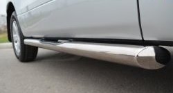 83 999 р. Защита порогов с пластиковыми вставками для ног из круглой трубы диаметром 76 мм (3 дв.) Russtal Suzuki Grand Vitara JT 3 двери 2-ой рестайлинг (2012-2016) (Защита порогов с со скосами на торцах (вариант 1))  с доставкой в г. Майкоп. Увеличить фотографию 4