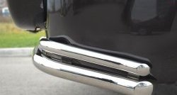 15 899 р. Защита заднего бампера (Ø63 и 42 мм, нержавейка) SLITKOFF Suzuki Grand Vitara JT 5 дверей 2-ой рестайлинг (2012-2016)  с доставкой в г. Майкоп. Увеличить фотографию 3