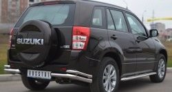 15 899 р. Защита заднего бампера (Ø63 и 42 мм, нержавейка) SLITKOFF Suzuki Grand Vitara JT 5 дверей 2-ой рестайлинг (2012-2016)  с доставкой в г. Майкоп. Увеличить фотографию 4