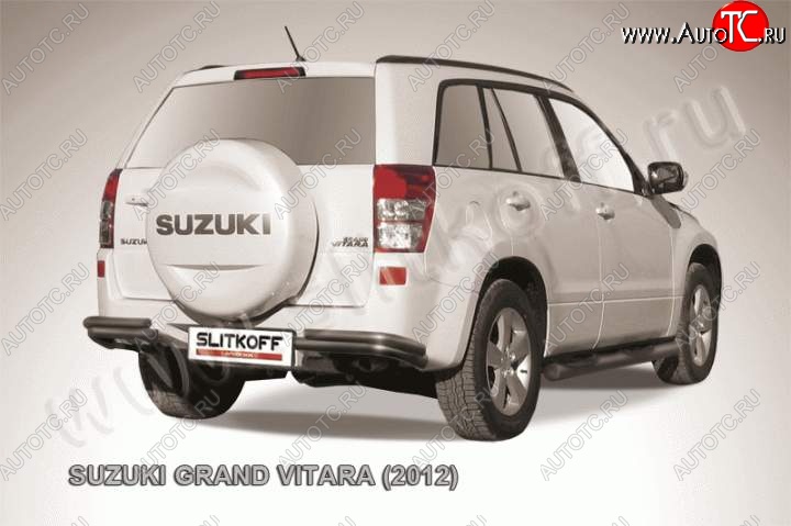 6 899 р. Уголки d57+d42 двойные Suzuki Grand Vitara JT 5 дверей 2-ой рестайлинг (2012-2016) (Цвет: серебристый)  с доставкой в г. Майкоп