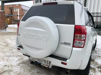 6 949 р. Пластиковый колпак запасного колеса SUZUKI (верхняя часть, 225/70/16) Suzuki Grand Vitara JT 5 дверей дорестайлинг (2005-2008) (неокрашенный)  с доставкой в г. Майкоп. Увеличить фотографию 14