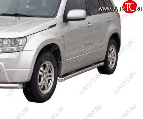 30 999 р. Защита порогов ТехноСфера (Техно Сфера) (нержавейка, 63.5 mm) Suzuki Grand Vitara JT 5 дверей 2-ой рестайлинг (2012-2016)  с доставкой в г. Майкоп