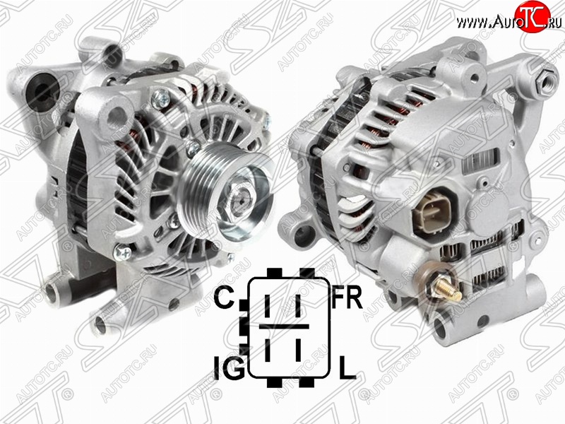 11 599 р. Генератор (JT 2.4, J24B, 2.0) SAT  Suzuki Grand Vitara ( JT 5 дверей,  JT 3 двери,  JT) - SX4 ( GYA,GYB,  JYB, JYA)  с доставкой в г. Майкоп