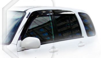 1 999 р. Дефлектора окон CA-Plastic  Suzuki Grand Vitara  3TD62, TL52 5 дверей (1997-2005) (серия Classic полупрозрачный, без хром. молдинга )  с доставкой в г. Майкоп. Увеличить фотографию 2