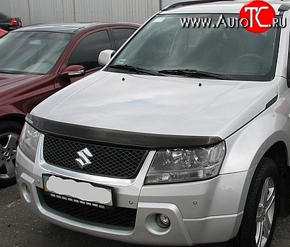 3 299 р. Дефлектор капота NovLine Suzuki Grand Vitara JT 5 дверей дорестайлинг (2005-2008)  с доставкой в г. Майкоп