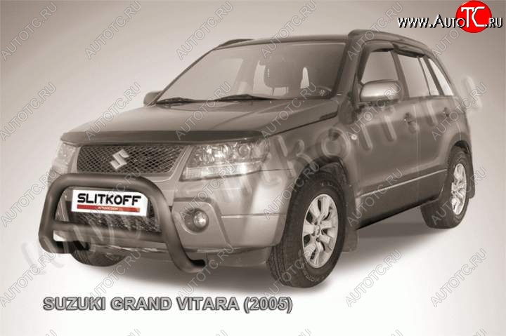 23 599 р. Кенгурятник d76 низкий Suzuki Grand Vitara JT 3 двери дорестайлинг (2005-2008) (Цвет: серебристый)  с доставкой в г. Майкоп