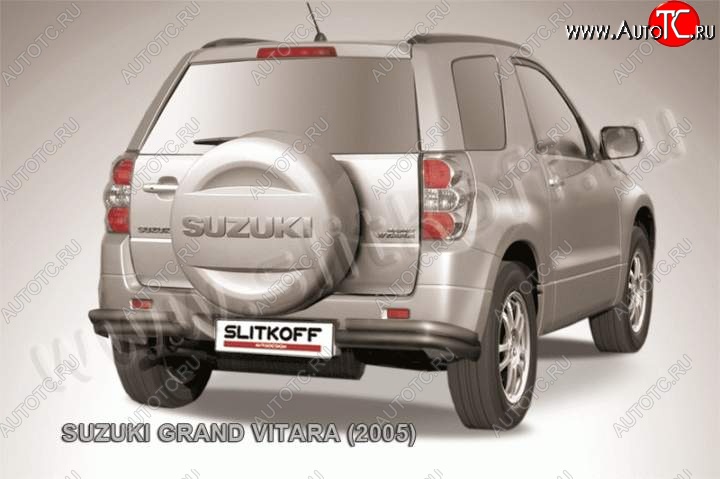 6 899 р. Уголки d57+d42 двойные Suzuki Grand Vitara JT 3 двери дорестайлинг (2005-2008) (Цвет: серебристый)  с доставкой в г. Майкоп