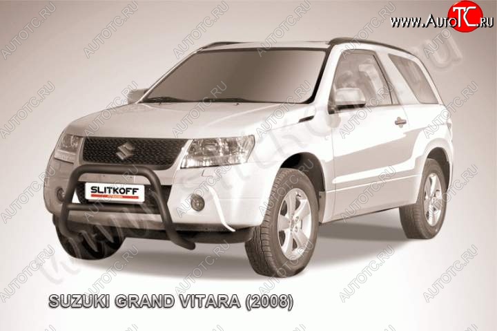16 899 р. Кенгурятник d57 низкий Suzuki Grand Vitara JT 3 двери дорестайлинг (2005-2008) (Цвет: серебристый)  с доставкой в г. Майкоп