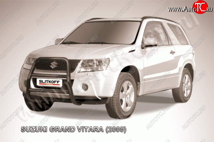 18 399 р. Кенгурятник d57 высокий Suzuki Grand Vitara JT 3 двери дорестайлинг (2005-2008) (Цвет: серебристый)  с доставкой в г. Майкоп
