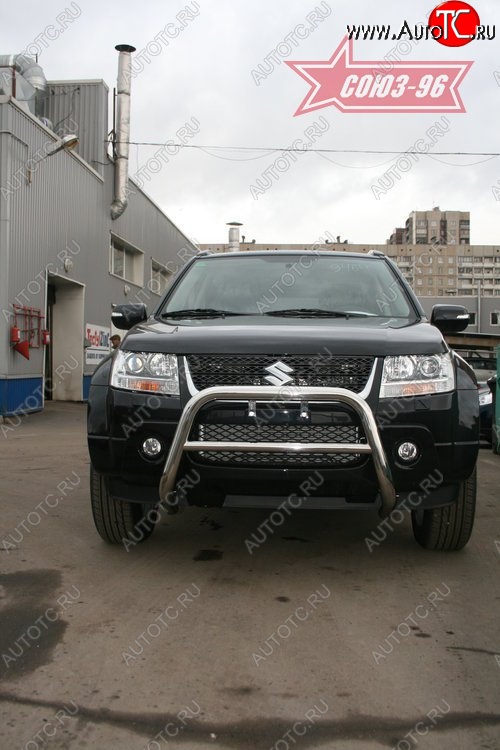 9 359 р. Защита переднего бампера Souz-96 (d60) Suzuki Grand Vitara JT 5 дверей дорестайлинг (2005-2008)  с доставкой в г. Майкоп