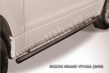 Защита порогов Slitkoff Suzuki Grand Vitara  JT 3 двери (2005-2008) дорестайлинг