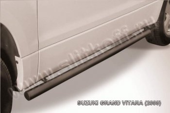 Защита порогов Slitkoff Suzuki Grand Vitara  JT 3 двери (2005-2008) дорестайлинг