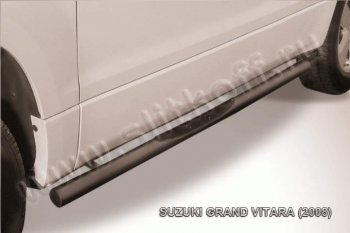 Защита порогов Slitkoff Suzuki Grand Vitara  JT 3 двери (2005-2008) дорестайлинг