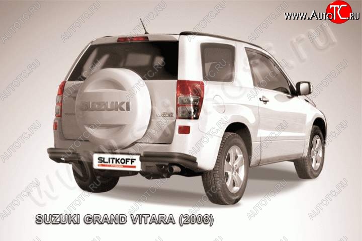 6 899 р. Уголки d57+d42 двойные Suzuki Grand Vitara JT 3 двери дорестайлинг (2005-2008) (Цвет: серебристый)  с доставкой в г. Майкоп
