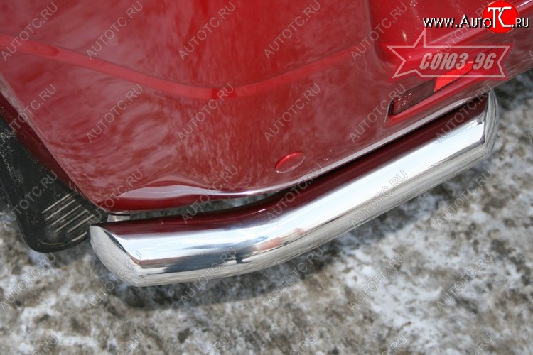 7 424 р. Защита заднего бампера из боковых уголков Souz-96 (d60) Suzuki Grand Vitara JT 3 двери дорестайлинг (2005-2008)  с доставкой в г. Майкоп