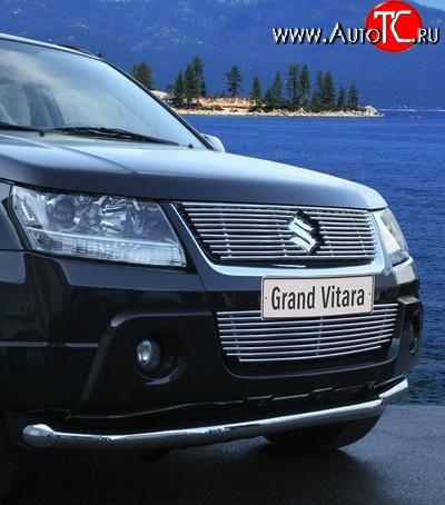 5 984 р. Декоративная вставка решетки радиатора Novline Suzuki Grand Vitara JT 5 дверей дорестайлинг (2005-2008)  с доставкой в г. Майкоп