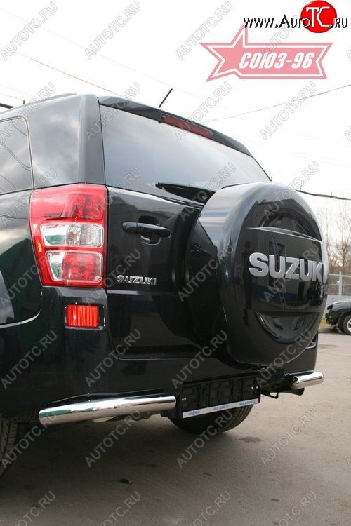 7 649 р. Защита заднего бампера из двух боковых уголков (d60) SOUZ-96 Suzuki Grand Vitara JT 5 дверей дорестайлинг (2005-2008)  с доставкой в г. Майкоп