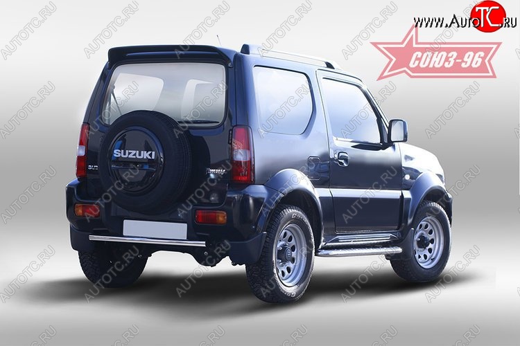 8 279 р. Защита заднего бампера Souz-96 (d42) Suzuki Jimny JB23/JB43 2-ой рестайлинг (2012-2018)  с доставкой в г. Майкоп