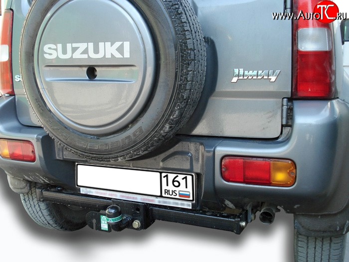 10 499 р. Фаркоп Лидер Плюс (до 2000 кг) Suzuki Jimny JB23/JB43 дорестайлинг (1998-2001) (Без электропакета)  с доставкой в г. Майкоп