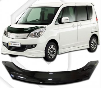 Дефлектор капота CA-Plastic Suzuki Solio рестайлинг (2013-2015)