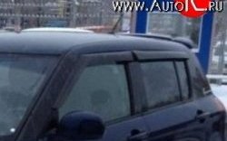 Комплект дефлекторов окон (ветровиков) 4 шт. (хетчбек) Russtal Suzuki Swift ZC дорестайлинг, хэтчбэк 5 дв. (2003-2008)