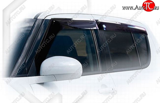 2 799 р. Дефлектора окон CA-Plastiс Suzuki Swift ZC72S дорестайлинг, хэтчбэк 5 дв. (2010-2013) (Classic полупрозрачный)  с доставкой в г. Майкоп
