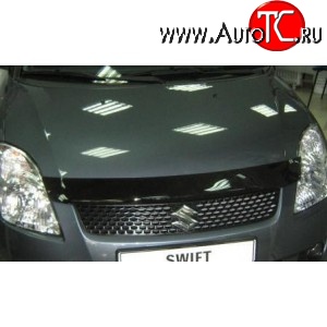 2 699 р. Дефлектор капота NovLine Suzuki Swift ZC дорестайлинг, хэтчбэк 5 дв. (2003-2008)  с доставкой в г. Майкоп