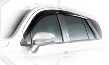 1 899 р. Дефлектора окон CA-Plastiс  Suzuki SX4  JYB, JYA (2013-2016) хэтчбэк дорестайлинг (серия Classic полупрозрачный, Без хром.молдинга)  с доставкой в г. Майкоп. Увеличить фотографию 2