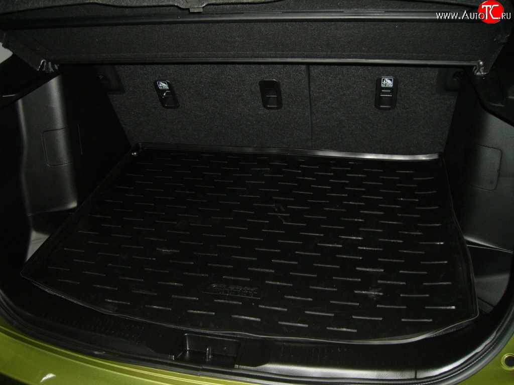 1 839 р. Коврик в багажник (2 кармана) Aileron (полиуретан) Suzuki SX4 JYB, JYA хэтчбэк дорестайлинг (2013-2016)  с доставкой в г. Майкоп