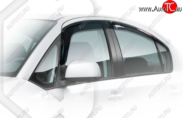 2 079 р. Дефлектора окон CA-Plastic  Suzuki SX4  GYC21S (2006-2012) дорестайлинг седан (Classic полупрозрачный)  с доставкой в г. Майкоп