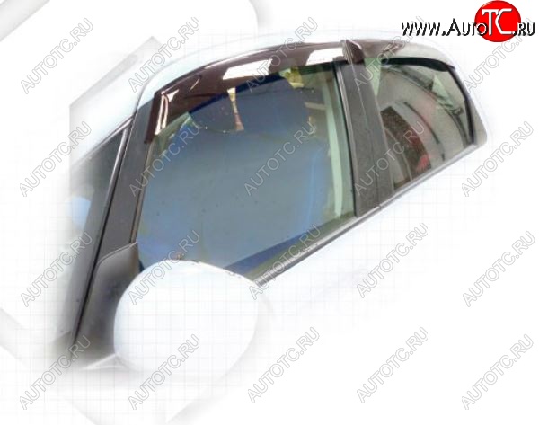 2 599 р. Дефлектора окон CA-Plastiс Suzuki SX4 YA21S,YB21S дорестайлинг, хэтчбэк (2006-2011) (Classic полупрозрачный, Без хром.молдинга)  с доставкой в г. Майкоп