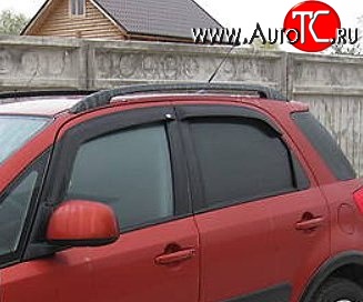999 р. Комплект дефлекторов окон (ветровиков) 4 шт. (хетчбек) Russtal Suzuki SX4 GYA,GYB  рестайлинг, хэтчбэк (2010-2016)  с доставкой в г. Майкоп