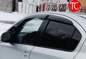999 р. Комплект дефлекторов окон (ветровиков) 4 шт. (седан) Russtal Suzuki SX4 GYA,GYB  рестайлинг, хэтчбэк (2010-2016)  с доставкой в г. Майкоп