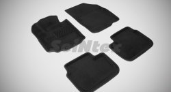 Износостойкие коврики в салон 3D SUZUKI SX4 черные (компл) Suzuki SX4  GYA,GYB (2010-2016)  рестайлинг, хэтчбэк