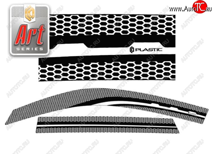 2 199 р. Дефлектора окон CA-Plastic  Suzuki Vitara  LY (2015-2025) дорестайлинг, рестайлинг (Серия Art графит, Без хром.молдинга)  с доставкой в г. Майкоп