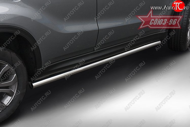 13 859 р. Защита порогов Souz-96 (d60) Suzuki Vitara LY рестайлинг (2018-2025)  с доставкой в г. Майкоп