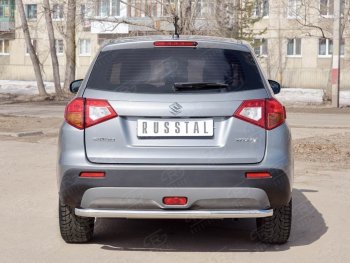 15 999 р. Одинарная защита заднего бампера из трубы диаметром 63 мм SLITKOFF Suzuki Vitara LY дорестайлинг (2015-2019)  с доставкой в г. Майкоп. Увеличить фотографию 2
