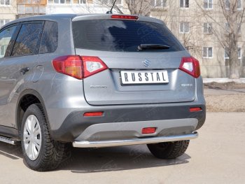 15 999 р. Одинарная защита заднего бампера из трубы диаметром 63 мм SLITKOFF Suzuki Vitara LY дорестайлинг (2015-2019)  с доставкой в г. Майкоп. Увеличить фотографию 3