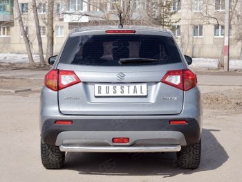 15 249 р. Одинарная защита заднего бампера из трубы диаметром 63 мм SLITKOFF Suzuki Vitara LY дорестайлинг (2015-2019)  с доставкой в г. Майкоп. Увеличить фотографию 3