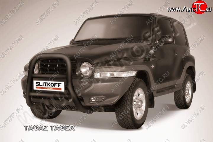 25 999 р. Кенгурятник d76 высокий ТАГАЗ Tager 3d (2008-2012) (Цвет: серебристый)  с доставкой в г. Майкоп