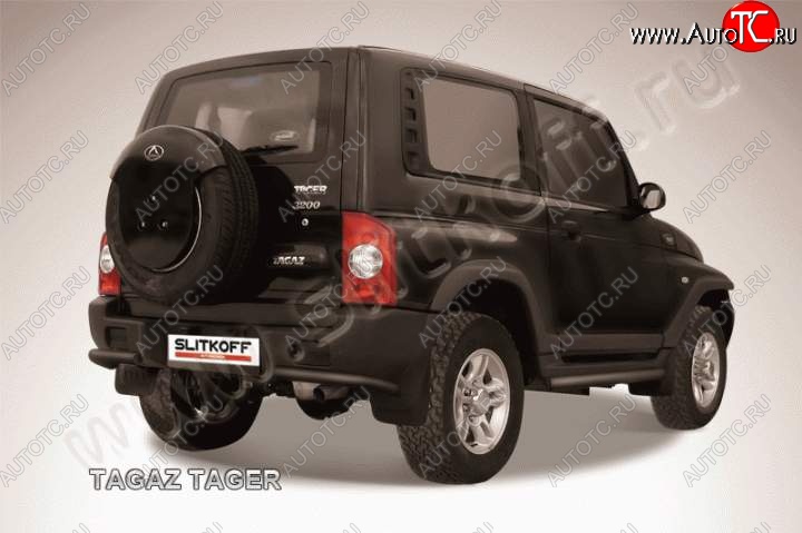4 999 р. Уголки d57  ТАГАЗ Tager  3d (2008-2012) (Цвет: серебристый)  с доставкой в г. Майкоп