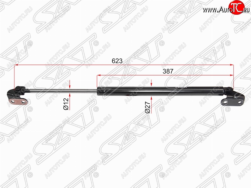 1 099 р. Правый упор крышки багажника (газовый) SAT Toyota 4Runner N180 5 дв. дорестайлинг (1995-2000)  с доставкой в г. Майкоп